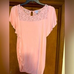 Motherhood Maternity pink blouse size XL